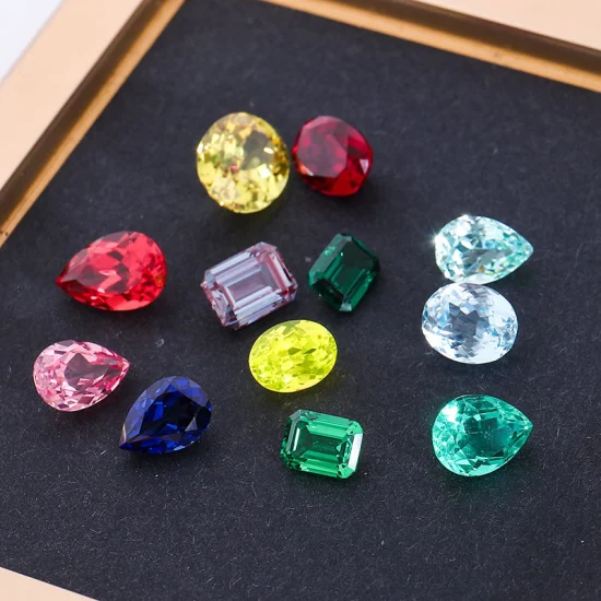 Diamant créé en laboratoire 0,5 ct 1 ct 2 ct, rubis cultivé en laboratoire, pierre en vrac